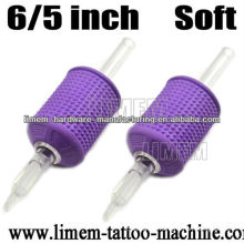 Best Sale Silicone 6/5 inch 30mm Tattoo Disposable Grip Rubber grip tube